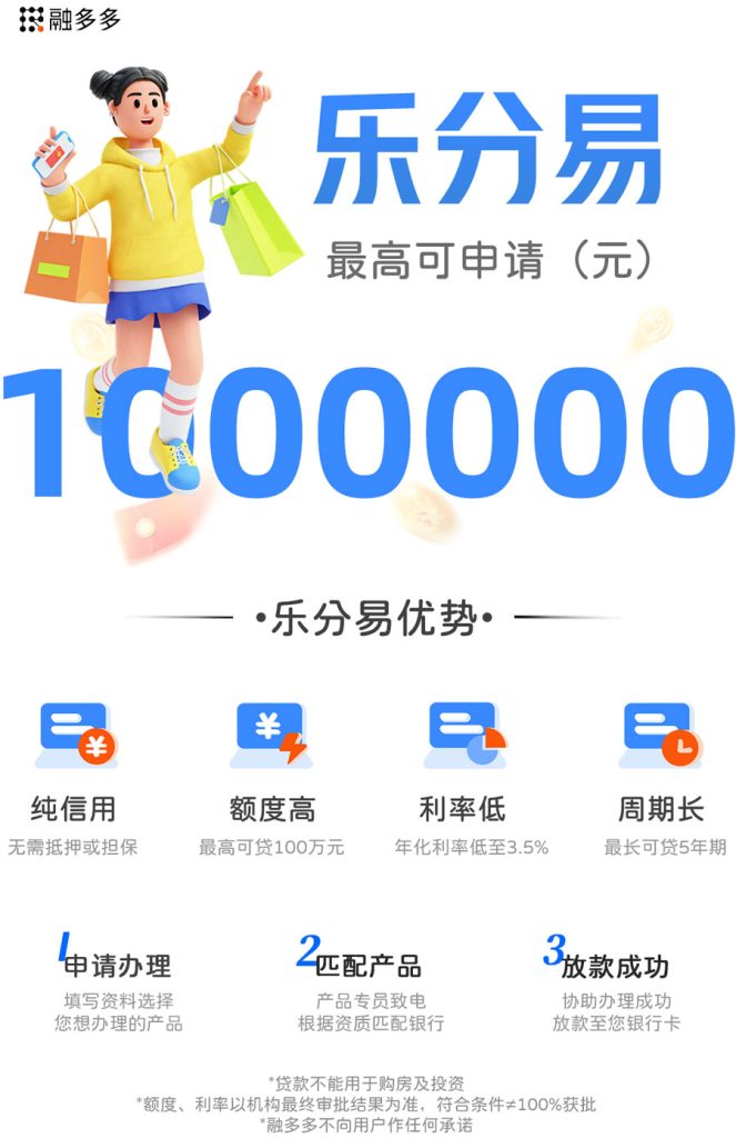 图片[1]⠂乐分易，公积金、个税人员的个人信用贷款