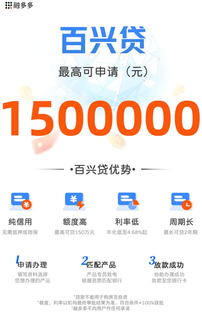图片[1]⠂百兴贷，企业税票贷，额度最高150万