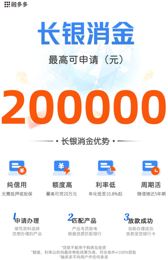 图片[1]⠂长银58消金，线上小贷，额度最高20万