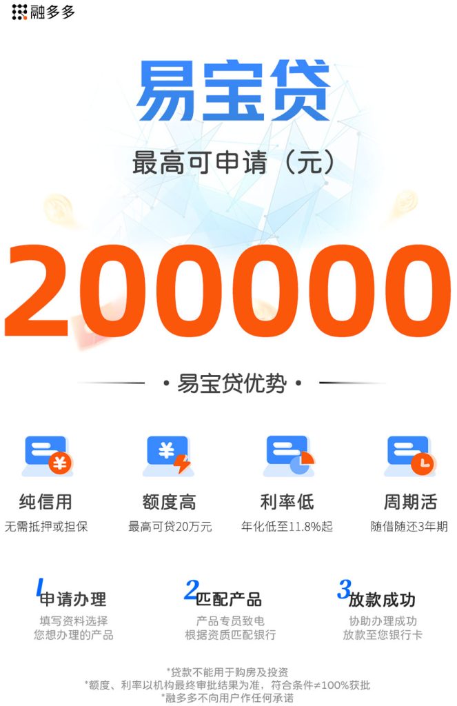 图片[1]⠂太平易宝贷，线上非银信贷，额度最高20万