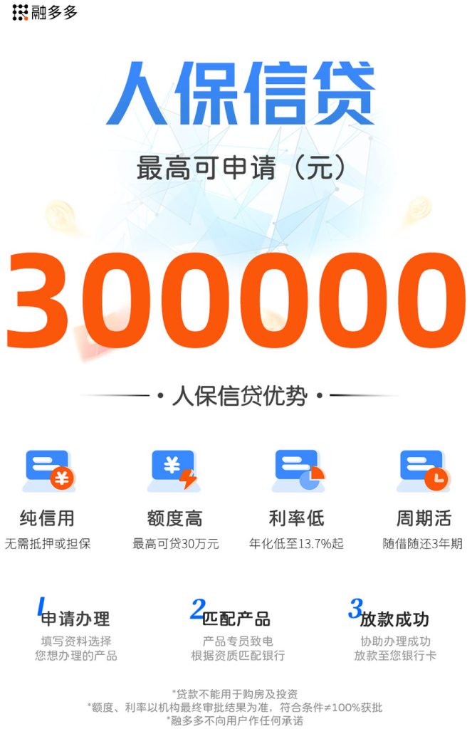 图片[1]⠂人保信贷，非银机构，额度最高30万