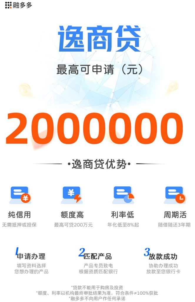 逸商贷，69岁还能做的企业票贷，额度最高200万